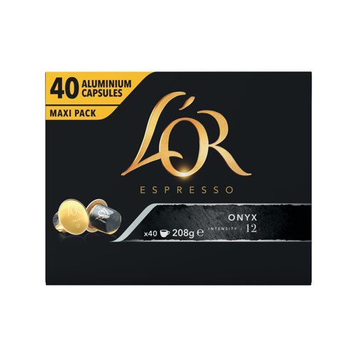 Buy L'Or Nespresso Onyx Capsules (40 Pack) 4019265 from Codex Office Solutions Ireland Buy L'Or Nespresso Onyx Capsules (40 Pack) 4019265 from Codex Office Solutions Ireland