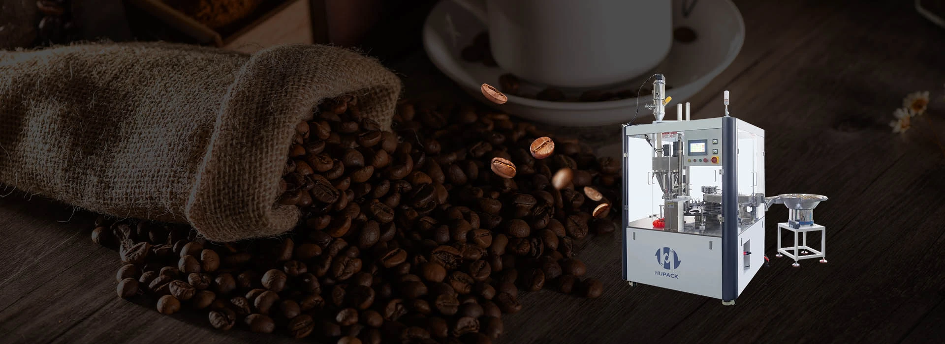 Máquina de enchimento da cápsula de café