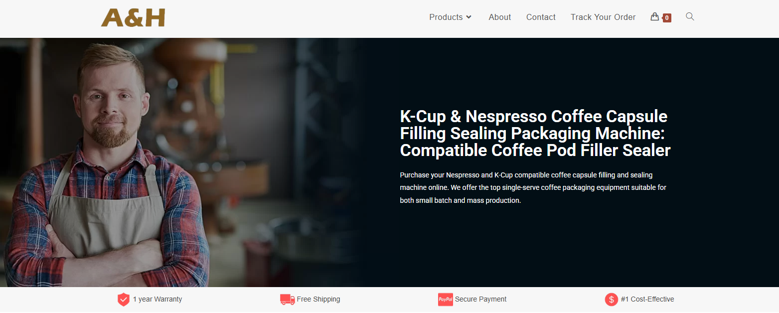 automatic coffee capsule filling machine